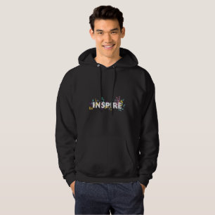 Inspire Farbige Floral Kapuzenjacke Hoodie