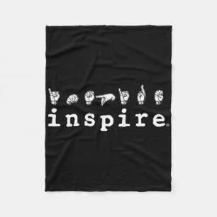 Inspire Marke Asl Amerikanische Gebärdensprache Ge Fleecedecke