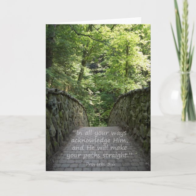 Inspiré (Prov. 3 : 6) carte (Devant)