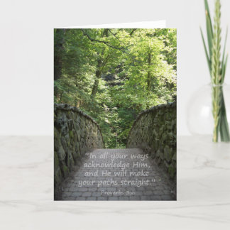 Inspiré (Prov. 3 : 6) carte