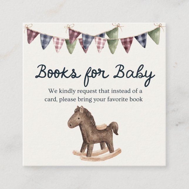 Inspired Baby Shower Book for Baby Begleitkarte (Vorderseite)