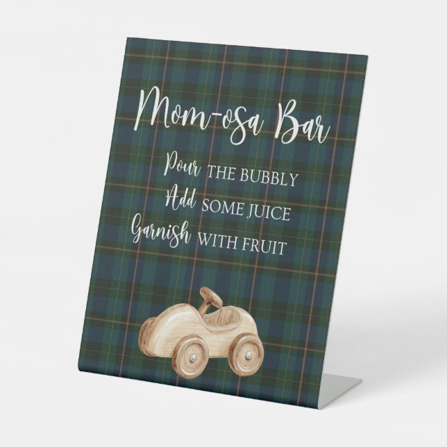Inspired Baby Shower Mimosa Bar Sign Sockelschild (Vorderseite)