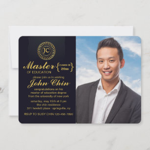 Inspirée Photo Graduation Party Invitation