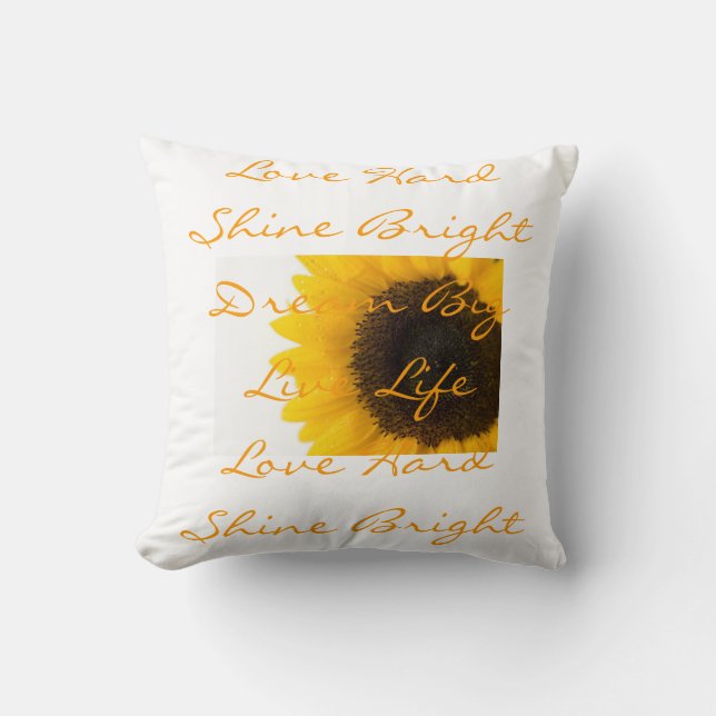 Inspirer les Coussins de Sunflower Word (Recto)