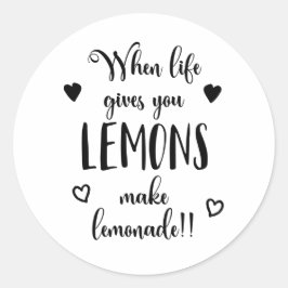 Inspirer quand la vie vous donne citrons Sticker S