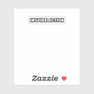 Inspirier Action Motivation Leadership Influence P Aufkleber