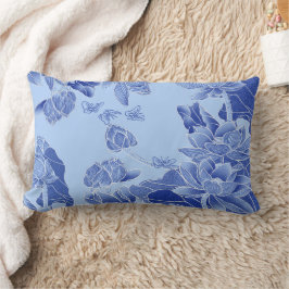Inspirier Bloom Your Own Way Blue Chinoiserie Lendenkissen