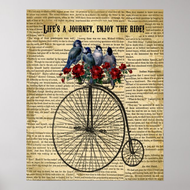 inspirier eines Zitat-Künstlerplakats Poster (Vorne)