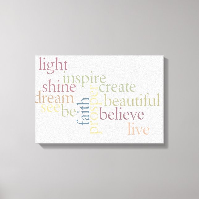 Inspirier Faith Leinwanddruck (Vorderseite)