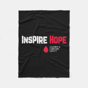 Inspirier Hope Leukemia and Lymphoma Society Bloc Fleecedecke