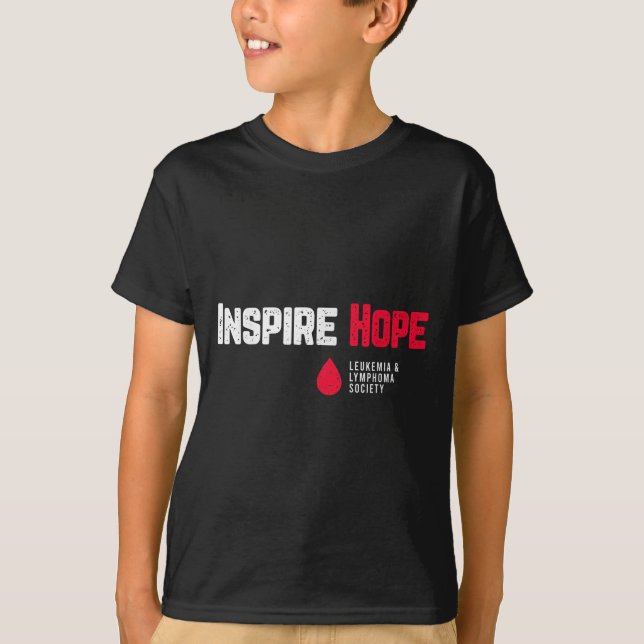 Inspirier Hope Leukemia and Lymphoma Society Bloc T-Shirt (Vorderseite)