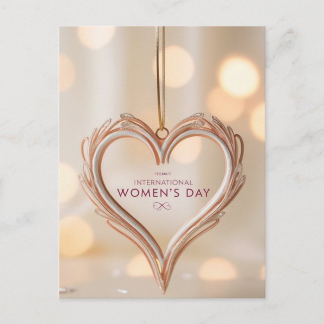 Inspirier Inklusion - Internationaler Frauentag Postkarte (Vorderseite)