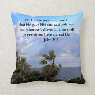 INSPIRIER JOHN 3:16 FOTO KISSEN