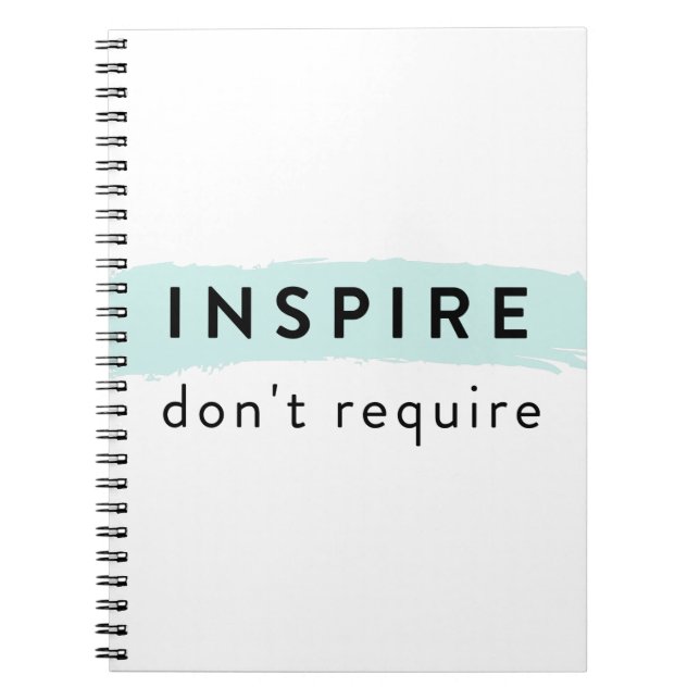 Inspirier, kein AAC-Notebook erforderlich Notizblock (Vorderseite)