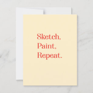 Inspirier kreativer Persistenz mit Typografie-Zita Postkarte