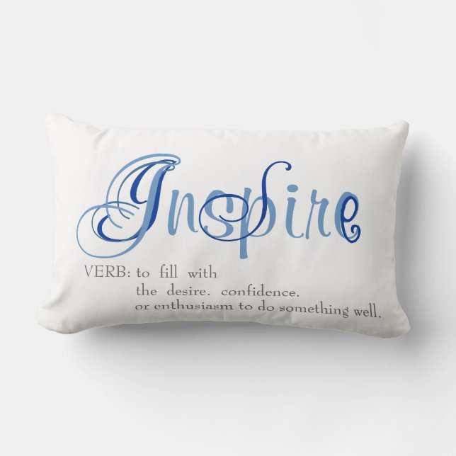 Inspirier Lumbar Throw Kissen (Vorderseite)