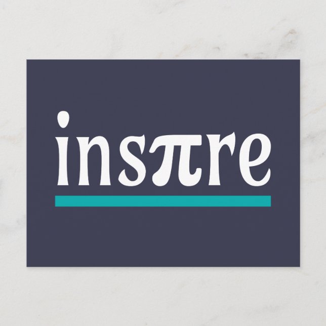 Inspirier Math Pun Funny Inspiration Postkarte (Vorderseite)