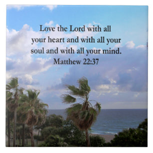 INSPIRIER MATTHEW 22:37 SCRIPTURE VERSE FLIESE