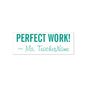 Inspirier "PERFEKTE ARBEIT!" + Benutzerdefinierter Permastempel