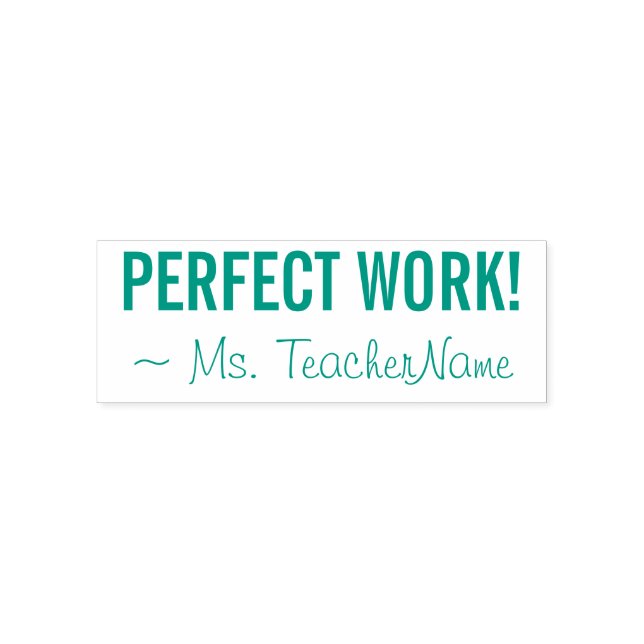 Inspirier "PERFEKTE ARBEIT!" + Benutzerdefinierter Permastempel (Design)