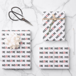 Inspirier Pi Tag Happy Pi day Math Geschenke Geschenkpapier Set