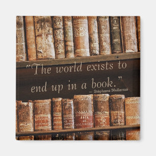 Inspirieren des altes Buch-Zitats Magnet