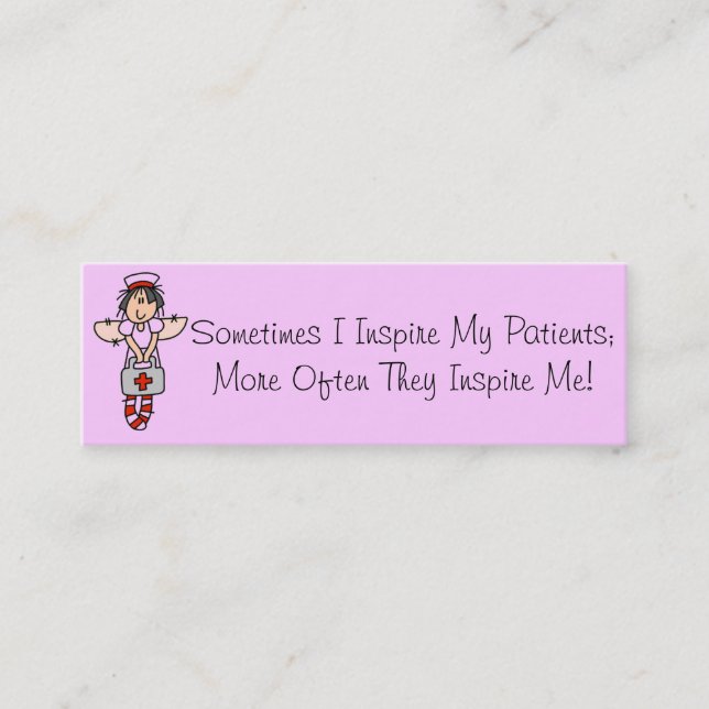 Inspirieren Sie Geschäfts-Karten Mini Visitenkarte (Vorderseite)