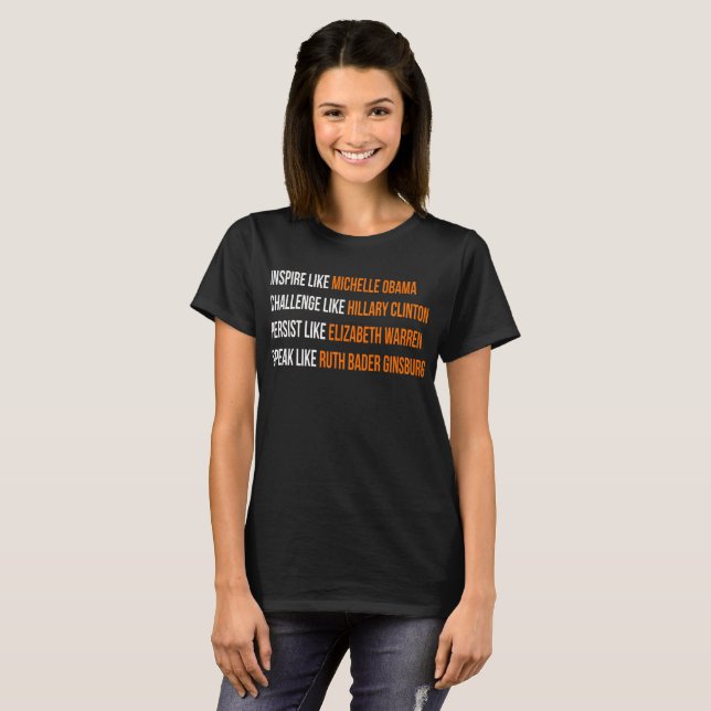Inspirieren Sie wie Michelle Obama T-Shirt (Vorne ganz)