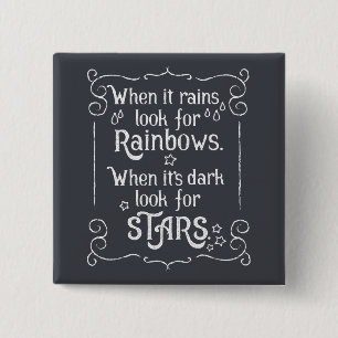 Inspirieren, wenn es und dunkler Button-Knopf Button