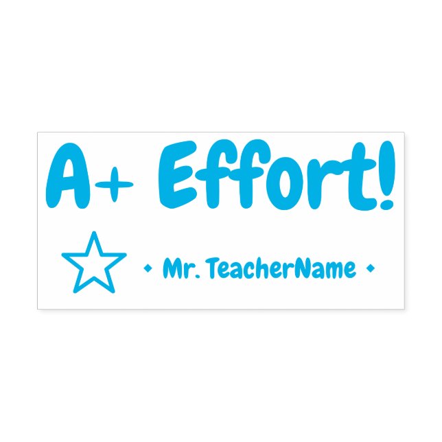 Inspirierend "A+ Effort!" Briefmarke aus Kautschuk Permastempel (Design)