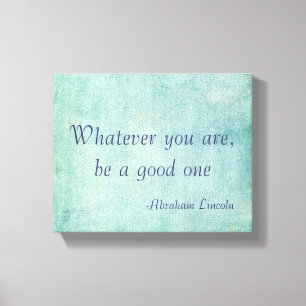 Inspirierend Abraham Lincoln-Zitat Leinwanddruck