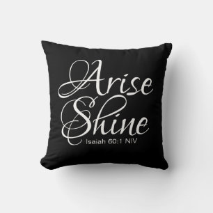 Inspirierend Aufstehen und Leuchten Glaube Weihnac Kissen