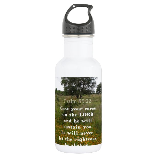 Inspirierend Bibel-Vers Trinkflasche (Vorderseite)