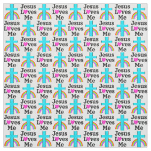 INSPIRIEREND BLUE CROSS CHRISTLICHE JESUS-LIEBEN M STOFF