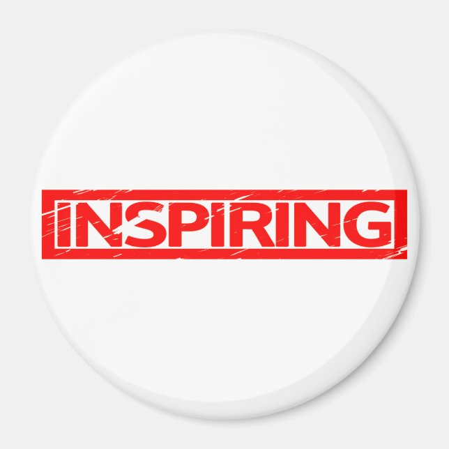 Inspirierend Briefmarke Magnet (Vorne)