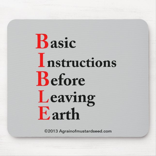 inspirierend Christlich Mousepad (Vorne)