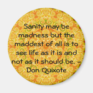 Inspirierend Don Quichote Zitat Magnet