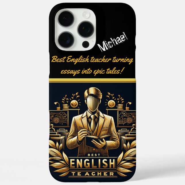 Inspirierend Englischlehrer-Führungsklasse iPhone 16 Pro Max Hülle (Rückseite)