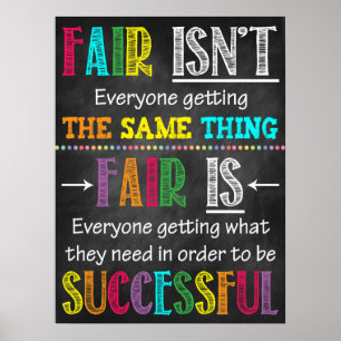 Inspirierend erfolgreiches Klassenzimmer oder Büro Poster