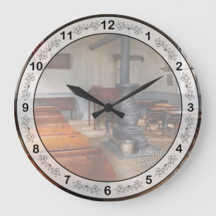 Inspirierend - Erster Schultag - Konfuzius Große Wanduhr