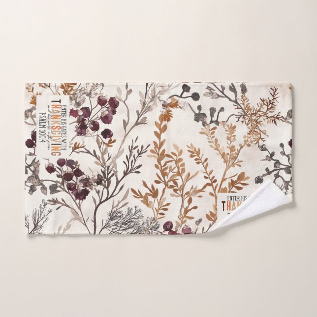 Inspirierend Fall glücklich Erntedankfest & Bibelv Handtuch (Handtuch)
