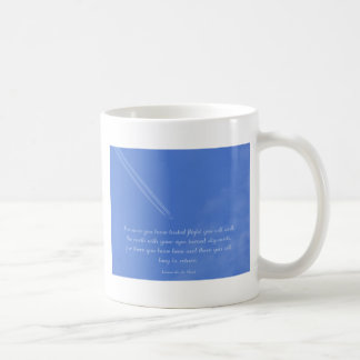 Inspirierend Flugzitat Leonardo da Vincis Kaffeetasse