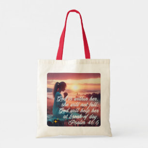 'Inspirierend Glaube' Budget Tote Tag Tragetasche