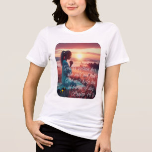 'Inspirierend Glaube' Tri-Blend-Shirt-T - Shirt