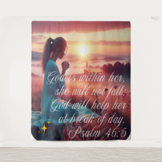 "Inspirierend Glaube" Wandteppich