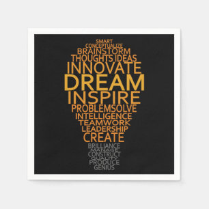Inspirierend Glühlampepapierservietten Serviette