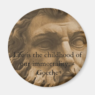 Inspirierend Goethe Zitat Magnet