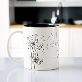 Inspirierend grafische Wunschleuder Grafik Zweifarbige Tasse
