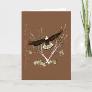Inspirierend Grußkarte mit Schrift Karte