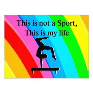 INSPIRIEREND GYMNASTICS QUOTE DESIGN FOTODRUCK